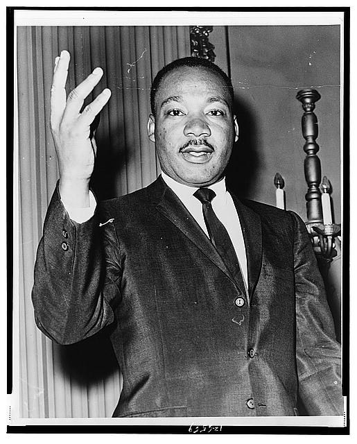 [Dr. Martin Luther King, Jr., half-length portrait, facing front]