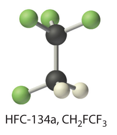 HFC-134a, CH2FCF3.