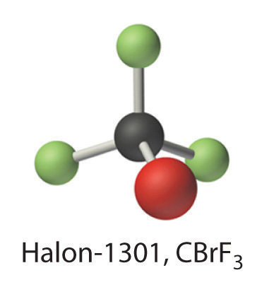 Halon-1301, CBrF3.