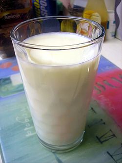 Image of a glass of milk.
