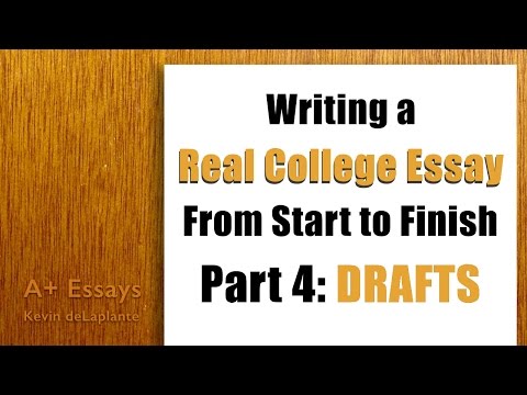 Thumbnail for the embedded element "Writing a Real College Essay: Part 4 - Drafts"