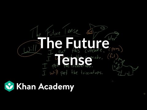 Thumbnail for the embedded element "The future tense | The parts of speech | Grammar | Khan Academy"