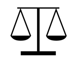 Balanced scales icon