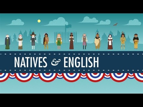 Thumbnail for the embedded element "The Natives and the English - Crash Course US History #3"