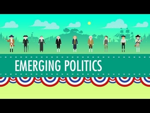 Thumbnail for the embedded element "Where US Politics Came From: Crash Course US History #9"