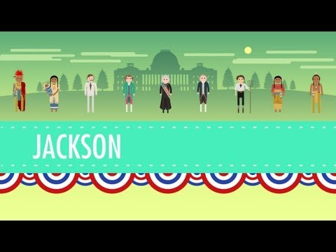 Thumbnail for the embedded element "Age of Jackson: Crash Course US History #14"