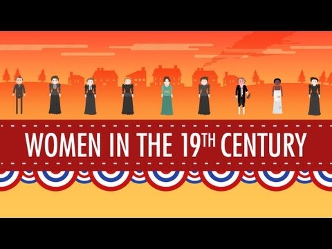 Thumbnail for the embedded element "Women in the 19th Century: Crash Course US History #16"