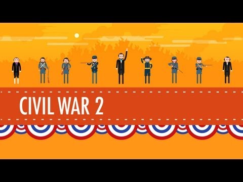Thumbnail for the embedded element "The Civil War Part 2: Crash Course US History #21"