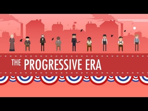 Thumbnail for the embedded element "The Progressive Era: Crash Course US History #27"