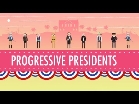 Thumbnail for the embedded element "Progressive Presidents: Crash Course US History #29"