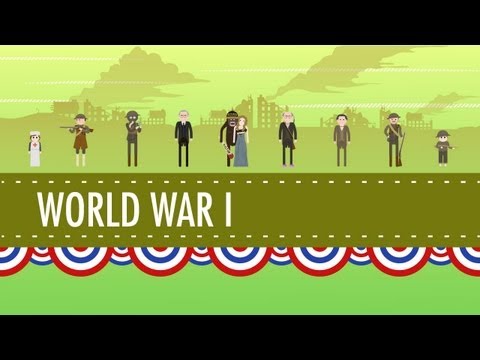 Thumbnail for the embedded element "America in World War I: Crash Course US History #30"