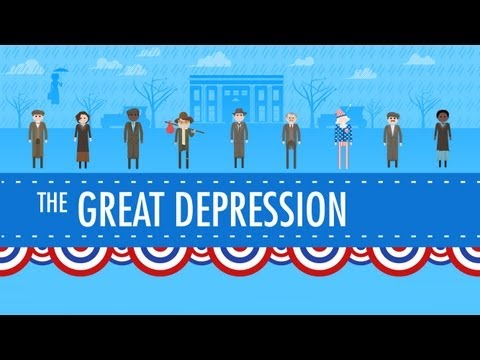 Thumbnail for the embedded element "The Great Depression: Crash Course US History #33"