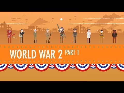 Thumbnail for the embedded element "World War II Part 1: Crash Course US History #35"