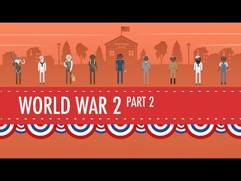Thumbnail for the embedded element "World War II Part 2 - The Homefront: Crash Course US History #36"