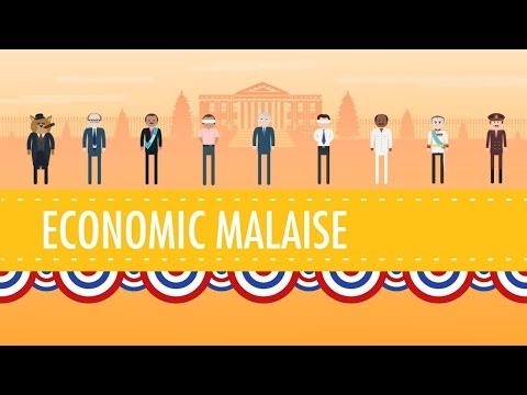 Thumbnail for the embedded element "Ford, Carter, and the Economic Malaise: Crash Course US History #42"