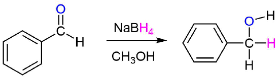 Aldehyde to primary alcohol general reaction.png