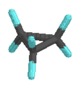 ball and stick model of cyclopropane.png