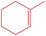 Structure of 1-methylcyclohexene