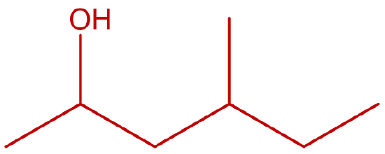 structure of 4-methyl-2-hexanol