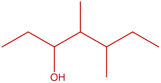structure of 4,5-dimethyl-3-heptanol
