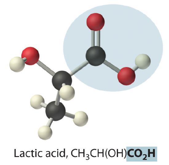 Lactic Acid, CH3CH(OH)CO2H.