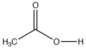 Una imagen de una estructura de Lewis de ácido carboxílico