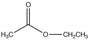 Una imagen de una estructura de lewis de éster.