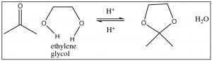 Una imagen de una reacción de etilenglicol.
