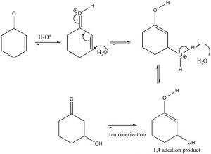 Imagen de una reacción de ROH, H2O y RNH2.