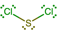 The SCl2 molecule lewis structure shows a bent molecule, similar to water.