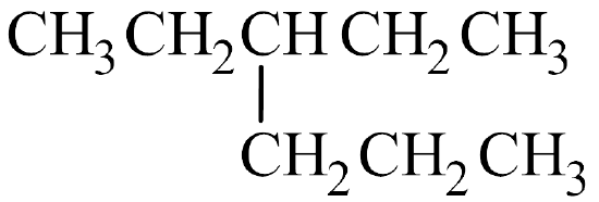 An alkane with a main chain of five carbons. There is a three carbon chain on the third carbon.