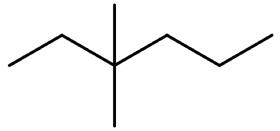Line formula of 3-eithyl-4-propyloctane.