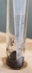 Cotton plug technique to separate loosely packed precipitate from supernatant.