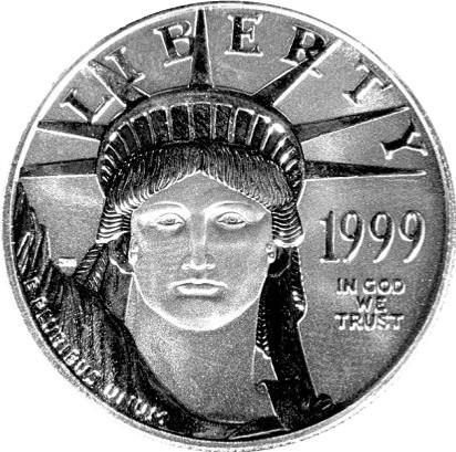 Platinum eagle coin