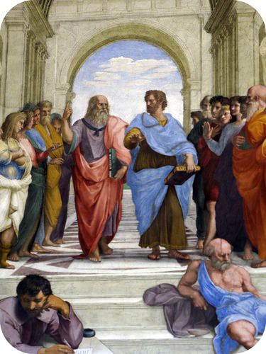 Picture of ancient Greek philosophers