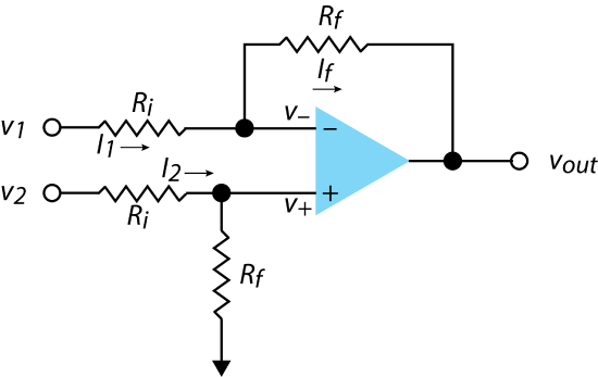 Circuit that amplifies and measures the difference between two voltages.