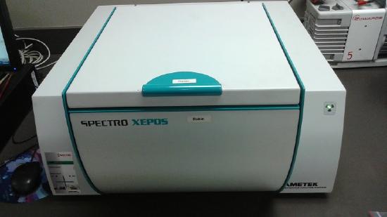 A Spectro XEPOS X-Ray fluorescence spectrometer.