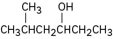 A six-carbon chain with hydroxy on C 3 and methyl on C 5 position.