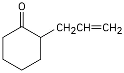 سیکلوهگزانون با C H 2 C H دو پیوند C H 2 در C 2.