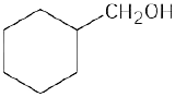 The structure has a cyclohexane ring. C1 is bonded to a hydroxymethyl group.