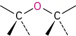 The general structure of ether.