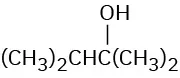 The condensed structural formula has a 4-carbon chain. C2 is bonded to a hydroxyl group and C1 and C4 to methyl groups