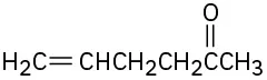 The structure of 5-hexen-2-one in which a carbonyl group is located at C 2 and a double bond is present between C 5 and C 6 of the compound.