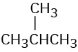 The structure has a 3-carbon chain. C 2 is bonded to a methyl group.