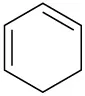 In a cyclohexane ring, C 1 is double bonded to C 2. C 3 is double bonded to C 4.