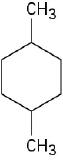 In a 6-membered carbon ring, C1 and C4 are each bonded to a methyl group.