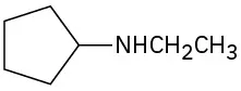 A nitrogen atom with cyclopentyl and ethyl substituents.