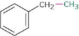 A benzene ring with a methylene group at C1. The methylene is further bonded to methyl group, highlighted in green.