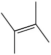 یک ساختار شیمیایی از 2،3-دی متیل بوت-2-ان.