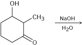 An incomplete reaction between 4-hydroxy-2-hexanone and sodium methoxide in methanol to form unknown product(s).